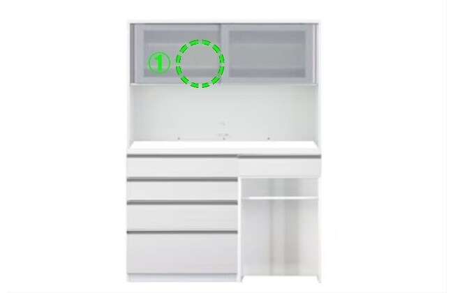 ニトリ　チェルシー キッチンボード(チェルシー KB160DKB BS/BS) | ニトリネット【公式