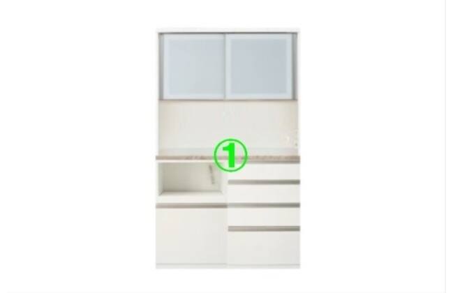 キッチンボード リガーレ 120 WH(セラミック天板 BE) | ニトリネット