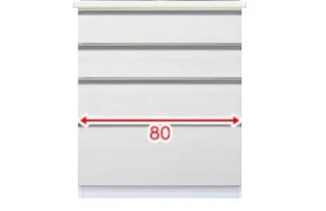 キッチンカウンター チェルシー 80 WH（804ﾋｷｼﾀﾀﾞｲ/80ｶｳﾝﾀｰﾖｳﾃﾝﾊﾞﾝ