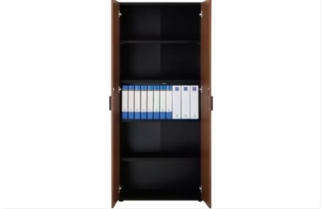 木製キャビネット ブリザ2 E 5段 フル扉付き BK/MBR | ニトリネット