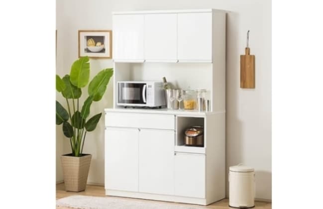 キッチンボード( レジューム120-2TF-H WH/120-2TH-R WH） | ニトリ