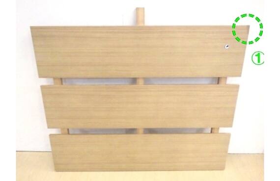 セミダブルベッドフレーム/マットレスセット(BN-002 LBR/NスリープハードH1-02CR VB) 5枚目画像