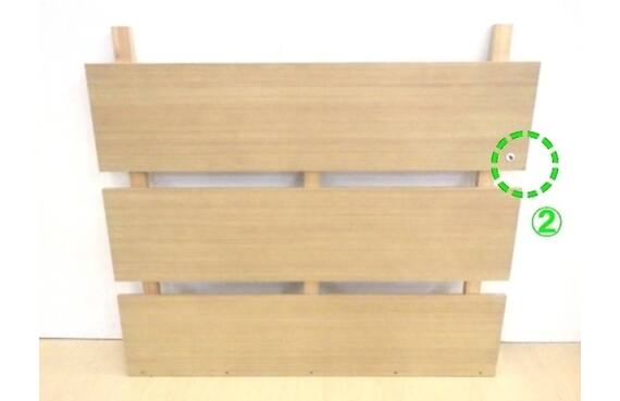 セミダブルベッドフレーム/マットレスセット(BN-002 LBR/NスリープハードH1-02CR VB) 7枚目画像