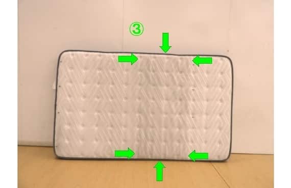 セミダブルベッドフレーム/マットレスセット(BN-002 LBR/NスリープハードH1-02CR VB) 9枚目画像