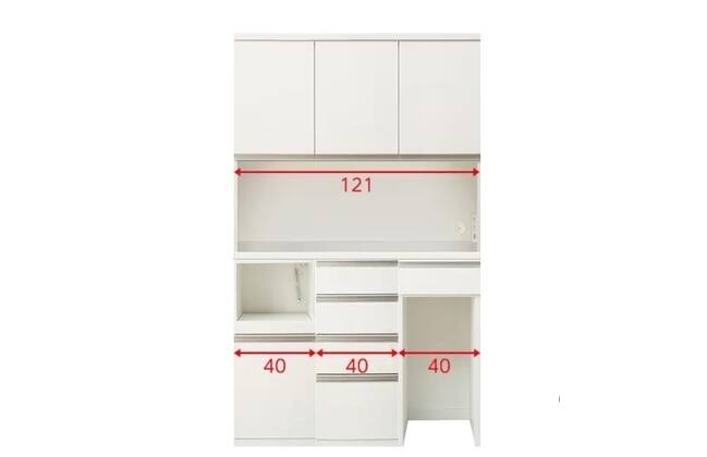 キッチンボード リガーレ 120 WH | ニトリネット【公式】 家具