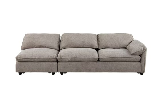 ソファセット 布張りタイプ (左肘2Pソファ+アームレスソファ MK04 BE) 1枚目画像