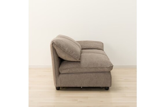 ソファセット 布張りタイプ (左肘2Ｐソファ＋アームレスソファ MK04 BE) 7枚目画像