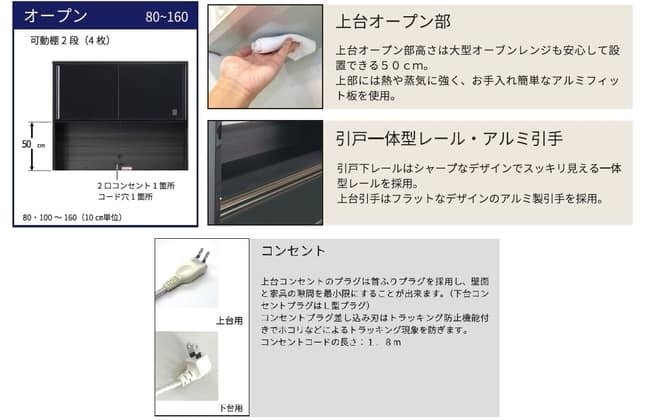 キッチンボード BKチェルシー S120KB WN (上置きセット) | ニトリ キッチンボード BKチェルシー S120KB WN (上置きセット) | ニトリ