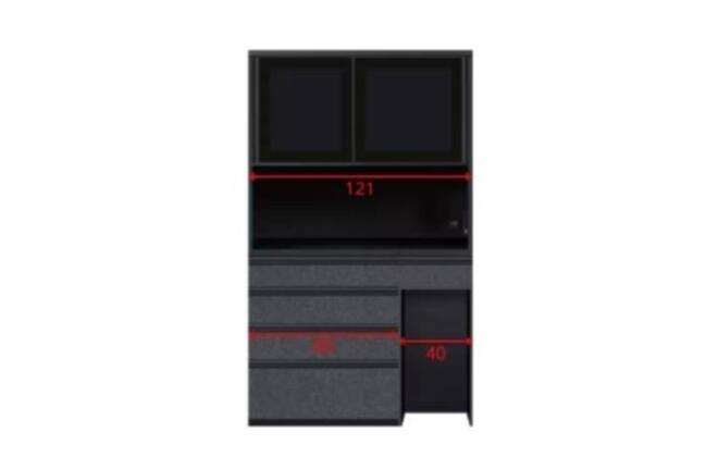 組み合わせキッチンボード リガーレ 120 BK | ニトリネット【公式