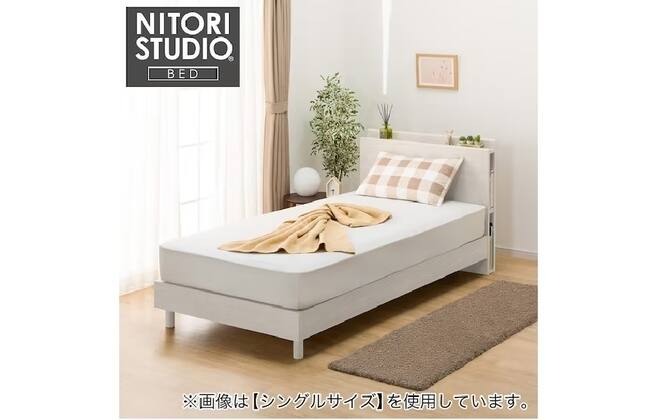 【自社配送エリア限定販売】オンラインショップ製品すのこベッドフレームSDサイズ SDベッドフレーム(NS-003 LEG/LOW すのこ WW)+SDマットレス(ZC001 EM