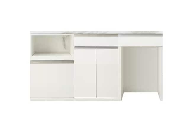 キッチンカウンター リガーレ 180 WH(セラミック天板 WH) | ニトリ