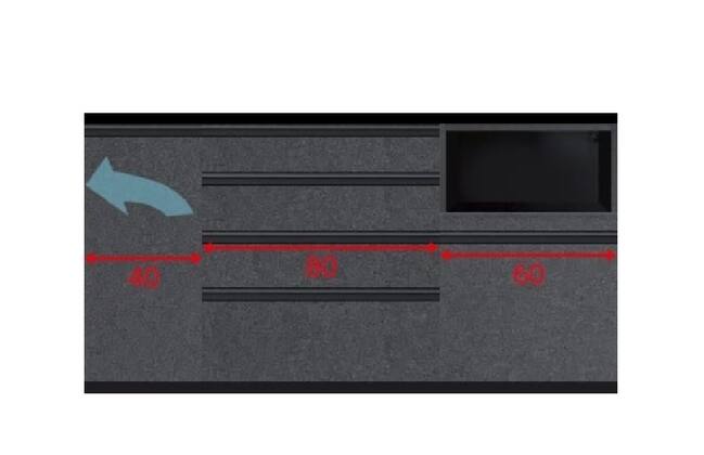 キッチンカウンターリガーレ CTセラミック天板180BE/40TL/80C/60J D50