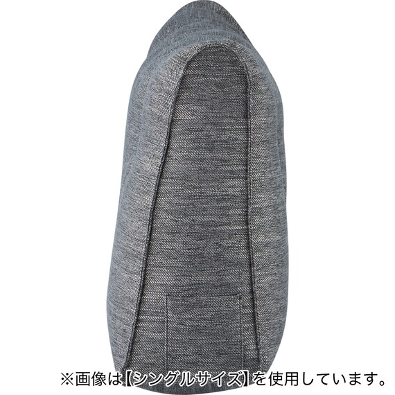 ダブルベッド用クッション(HB-001 GY) 3枚目画像