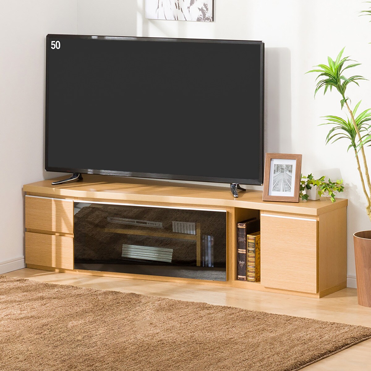 ゲリラセール 50インチ対応 135幅 テレビ台 ダークブラウン 激安通販専門店
