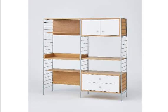 デスクシェルフASM001DS160 WH 1枚目画像