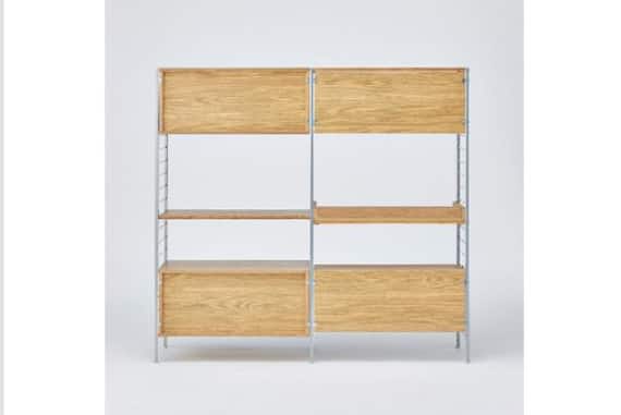 デスクシェルフASM001DS160 WH 4枚目画像