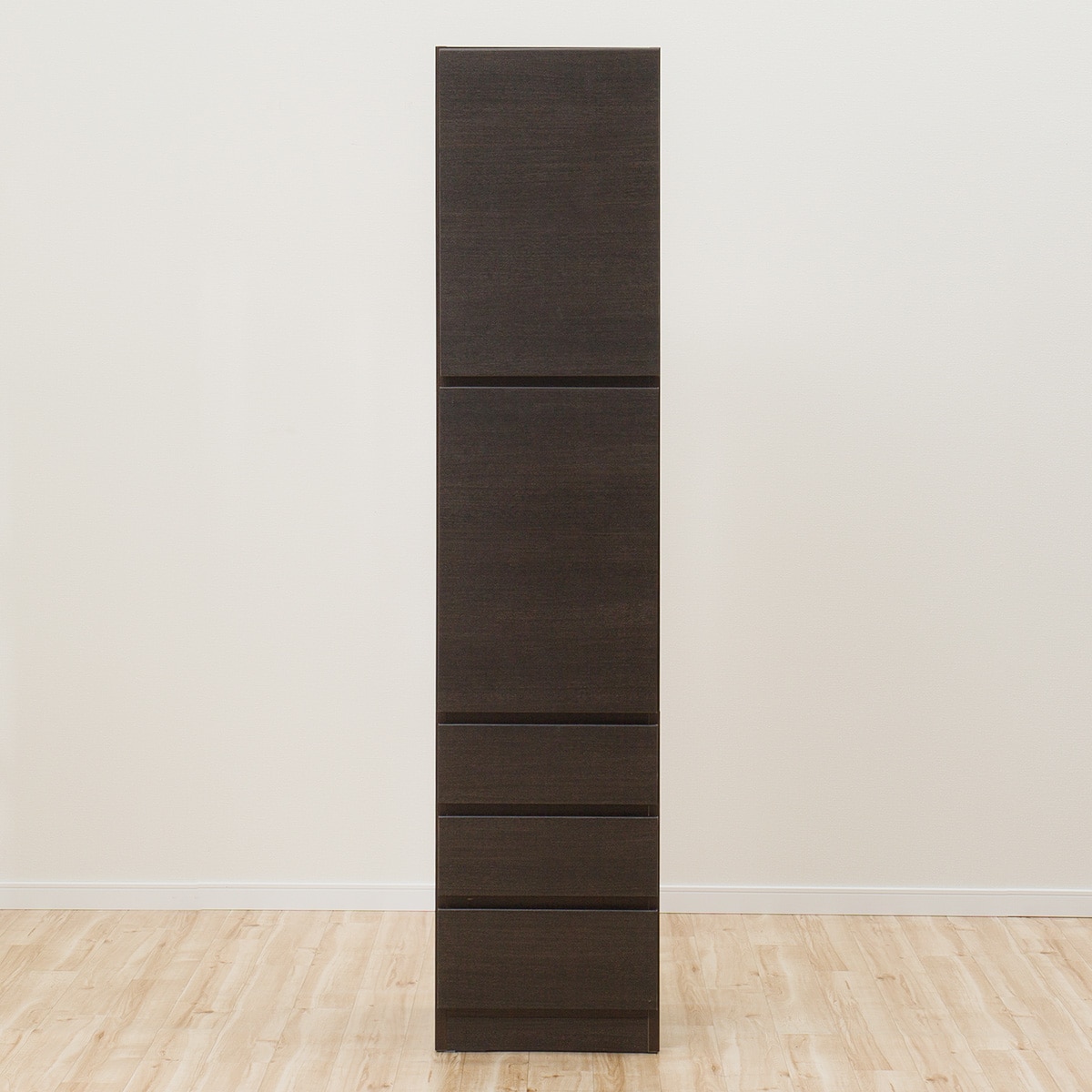 上置き付き壁面ユニットキャビネット (ウォーレン 40-2D3H DBR