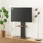 壁寄せテレビスタンド(トエルH-MBR/BK) 1枚目画像