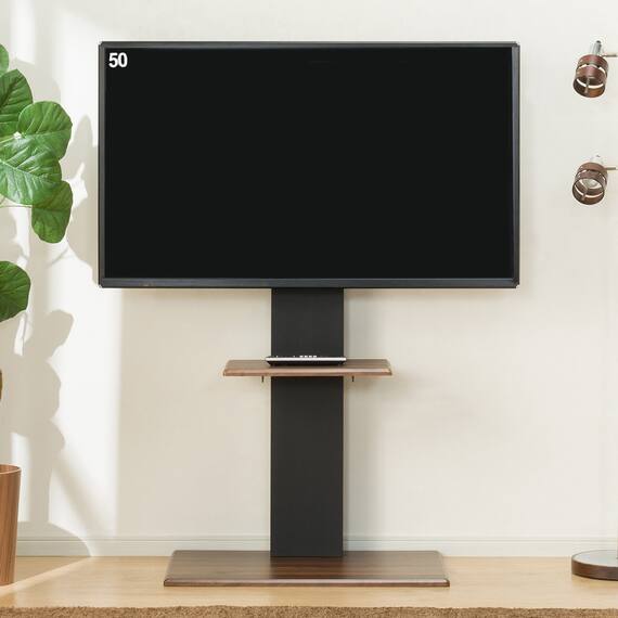 壁寄せテレビスタンド(トエルH-MBR/BK) 7枚目画像