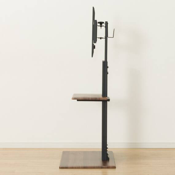 壁寄せテレビスタンド(トエルH-MBR/BK) 10枚目画像