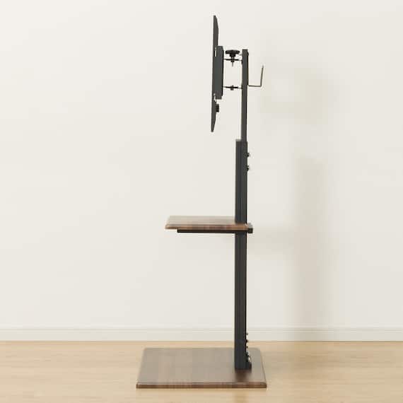 壁寄せテレビスタンド(トエルH-MBR/BK) 10枚目画像