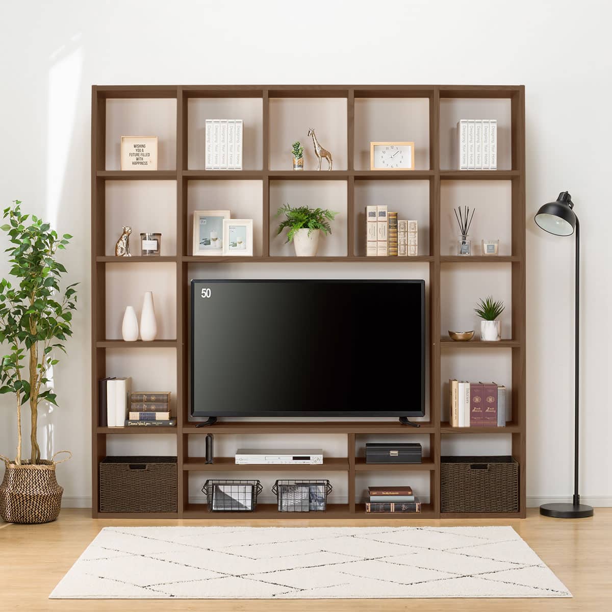 テレビボード+追加シェルフセット(コネクト120-5段 MBR) | ニトリ テレビボード+追加シェルフセット(コネクト120-5段 MBR) | ニトリ
