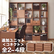 壁面ユニット(追加パーツコネクト 引出シ2段BOX BE/MBR)