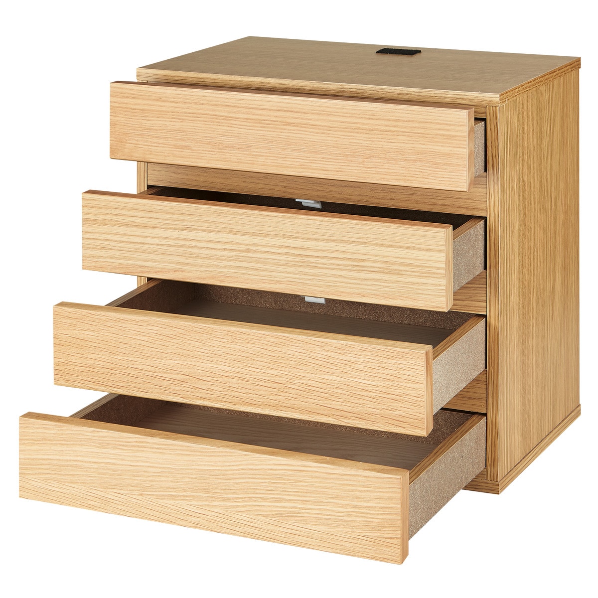 壁面ユニット(追加パーツコネクト 引出し4段 BOX LBR) | ニトリネット