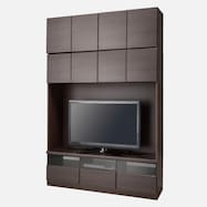 上置き付き壁面ユニットテレビボード(ウォーレン 150セット)