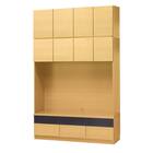 上置き付き壁面ユニットテレビボード(ウォーレン 150セット NA) 1枚目画像