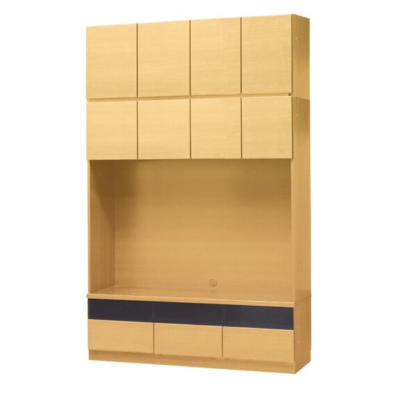 上置き付き壁面ユニットテレビボード(ウォーレン 150セット NA) 1枚目画像