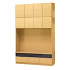 上置き付き壁面ユニットテレビボード(ウォーレン 150セット NA) 1枚目画像