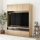 上置き付き壁面ユニットテレビボード(ウォーレン 150セット NA) 3枚目画像