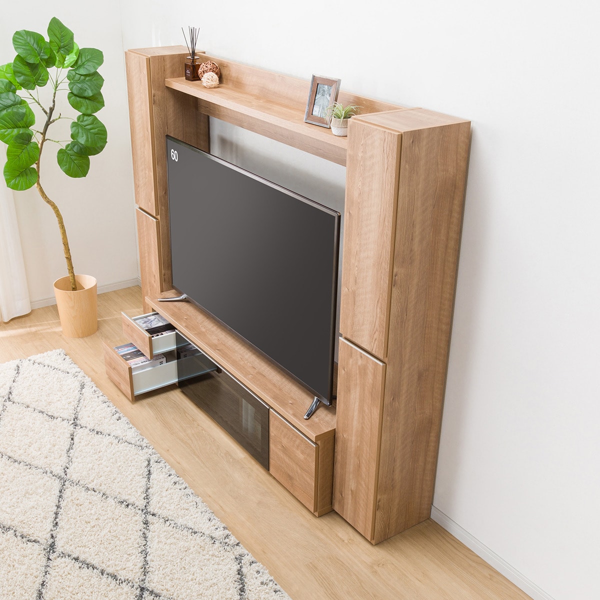 TVボード(DM04 200セット LBR) | ニトリネット【公式】 家具