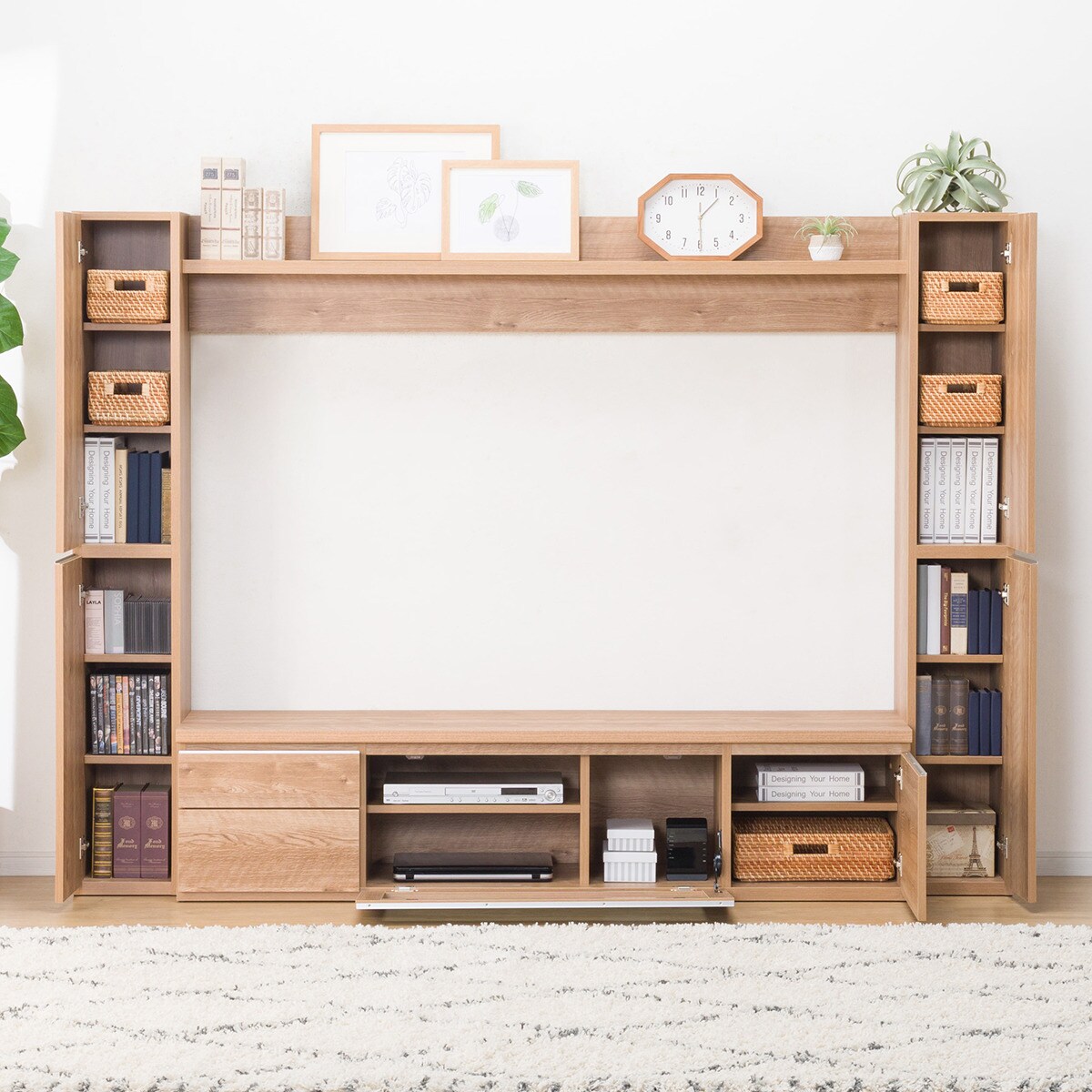 最大75インチ対応 TVボード(DM04 220セット LBR) | ニトリネット【公式