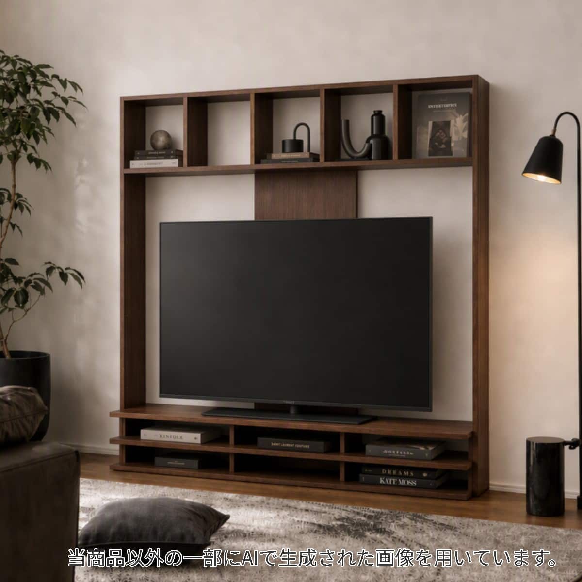 テレビボード(コネクト 75インチ対応 LBR) | ニトリネット【公式