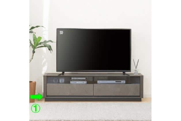 ニトリ　ローボード　テレビ台　セーラル3（149 CHN-GY） ﾛｰﾎﾞｰﾄﾞ ｾｰﾗﾙ3 149 CHN-GY | ニトリネット【公式】 家具・インテリア通販