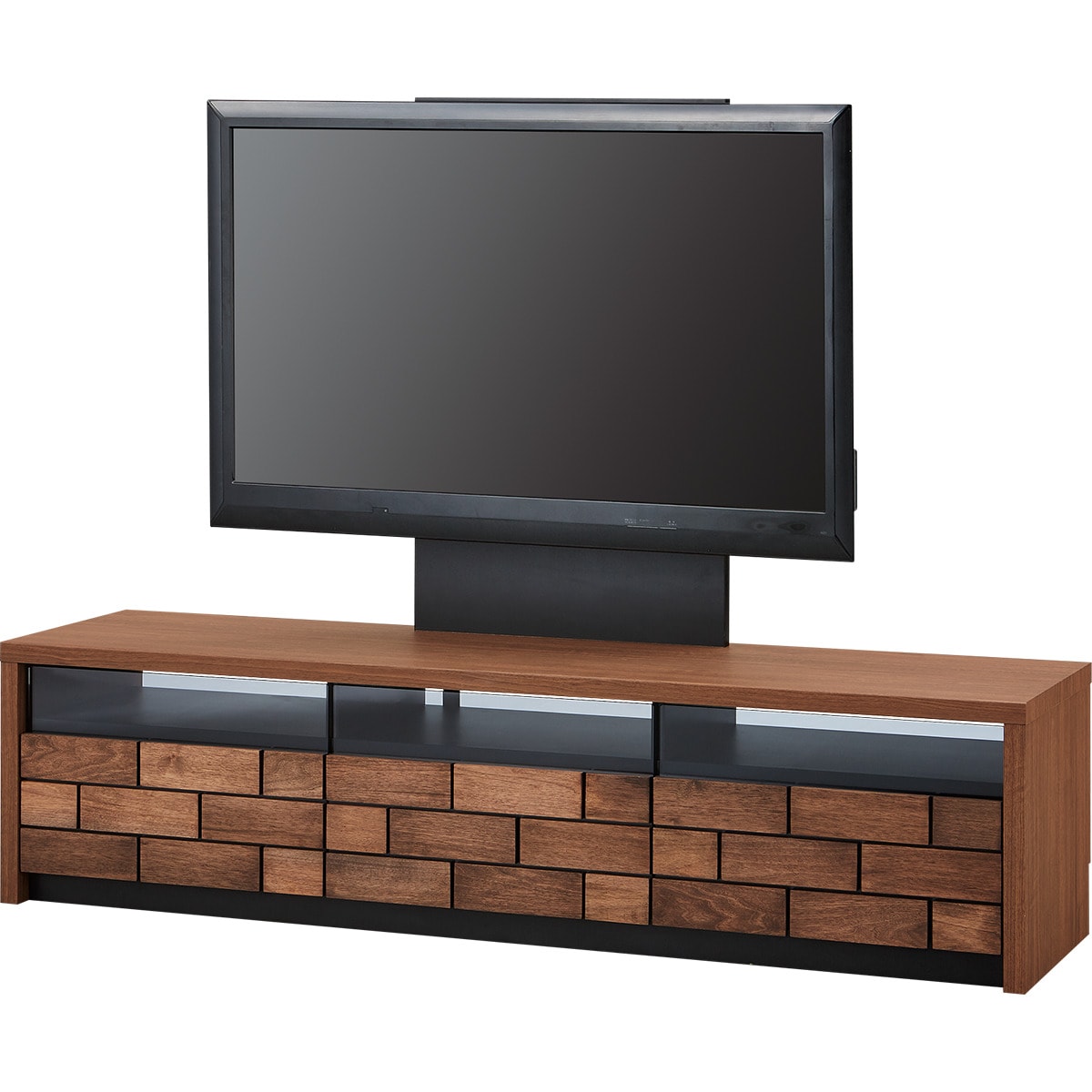 テレビ台(ローボードブロリック3セット156CK MBR/TV固定ボード) ニトリ