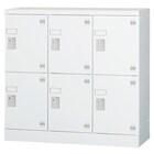 多人数用スチールロッカー(6人用 GLK-S6S H880 3列2段 窓なし) 1枚目画像