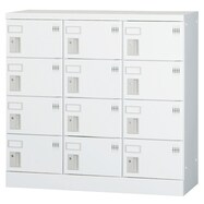 多人数用スチールロッカー(12人用 GLK-S12 H880 3列4段)