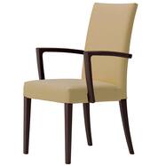 木製チェア(メルカAW 肘付き A80 脚:ダークブラウン)