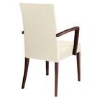 木製チェア(メルカAW 肘付き A80-70 DBR/IV) 2枚目画像