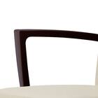 木製チェア(メルカAW 肘付き A80-70 DBR/IV) 3枚目画像