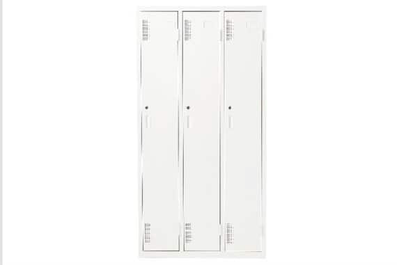スチールロッカー3P TSYG2-03 WH 2枚目画像