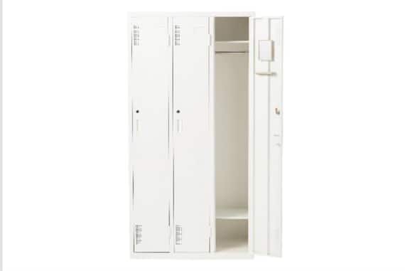 スチールロッカー3P TSYG2-03 WH 3枚目画像