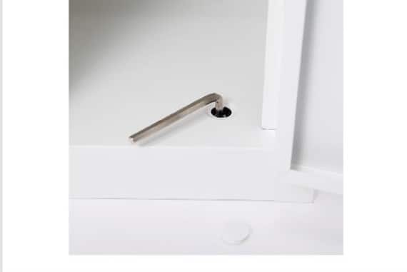 スチールロッカー3P TSYG2-03 WH 9枚目画像