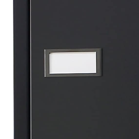 1人用スチールロッカー(TLK-S1S-MB スリムタイプ シリンダー錠 BK) 3枚目画像