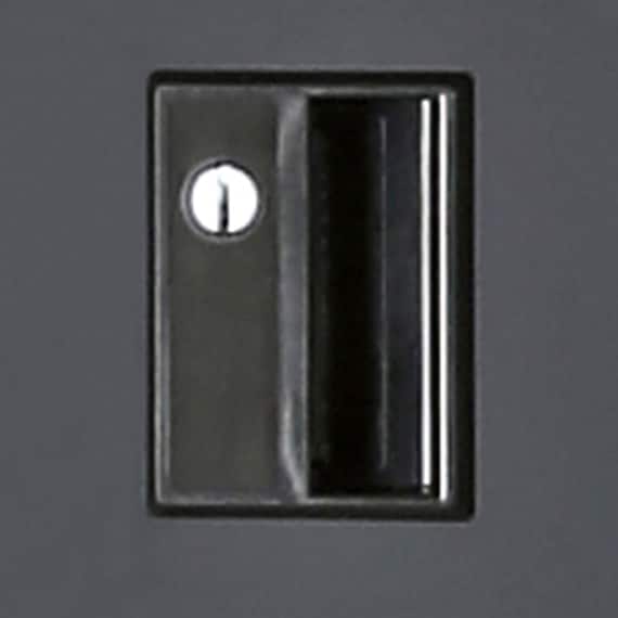 1人用スチールロッカー(TLK-S1S-MB スリムタイプ シリンダー錠 BK) 4枚目画像