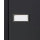 4人用スチールロッカー(2段 TLK-S4S-MB シリンダー錠 BK) 3枚目画像