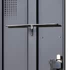 4人用スチールロッカー(2段 TLK-S4S-MB シリンダー錠 BK) 6枚目画像